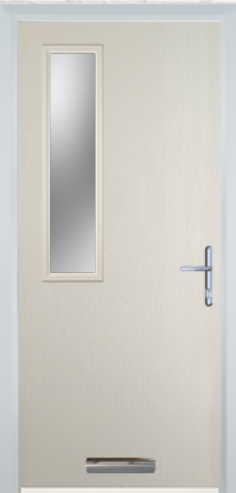 Contemporary Composite Door - Mid Square Left - High Security Features - Free Delivery