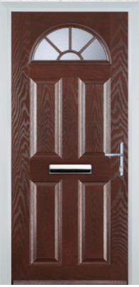 4 Panel Sunburst - Composite Door - High Security - Free Delivery