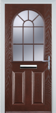 2 Panel Starburst - Composite Door - High Security - Free Delivery