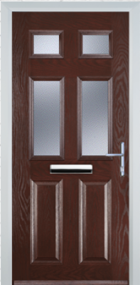 2 Panel 4 Square - Composite Door - High Security - Free Delivery