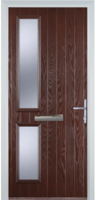 Contemporary Composite Door - Twin Pane Right - High Security Features - Free Delivery