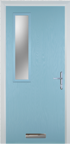 Contemporary Composite Door - Mid Square Left - High Security Features - Free Delivery