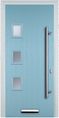 3 Square Left Long Bar Handle - Composite Door - High Security - Free Delivery