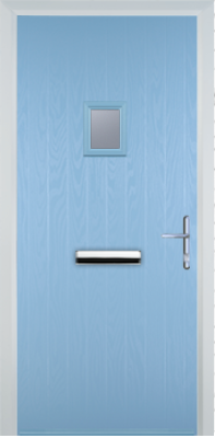 Cottage Style Composite Door with Square Glazing - High Security - Free Delivery