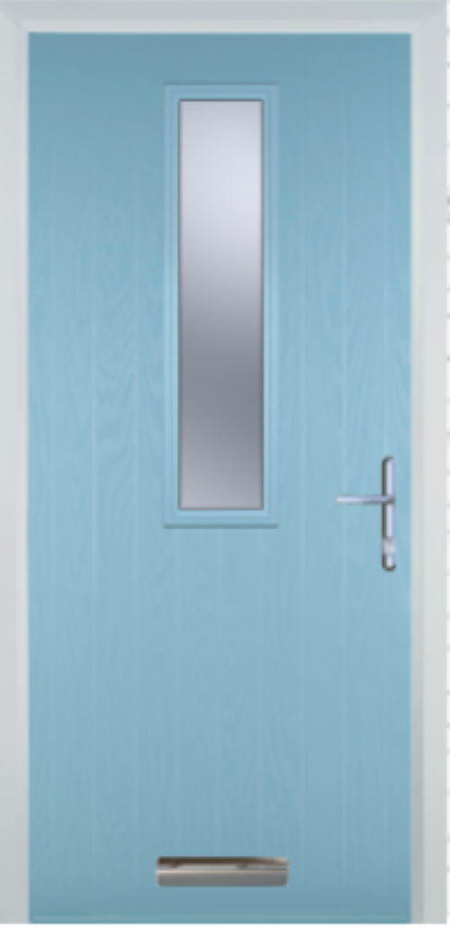 Contemporary Composite Door - Mid Square Centre - High Security Features - Free Delivery
