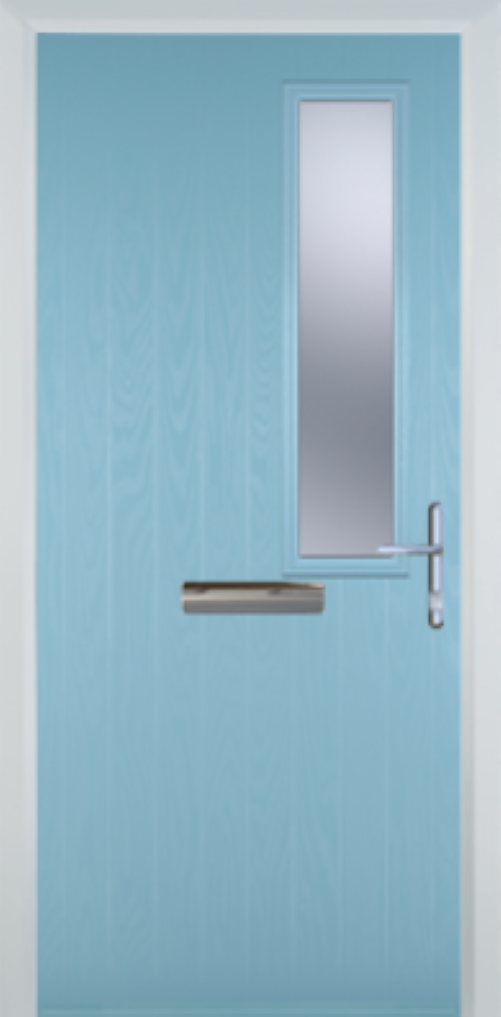 Contemporary Composite Door - Mid Square Right - High Security Features - Free Delivery