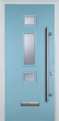 3 Square Middle Long Bar Handle - Composite Door - High Security - Free Delivery