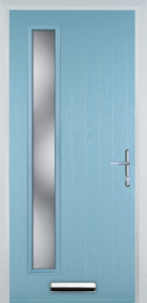 Contemporary Composite Door - Left Glazed - High Security Features - Free Delivery