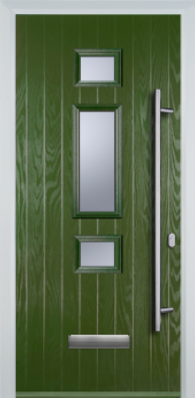 3 Square Middle Long Bar Handle - Composite Door - High Security - Free Delivery