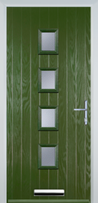 4 Square Centre Standard Handle - Composite Door - High Security - Free Delivery