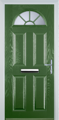 4 Panel Sunburst - Composite Door - High Security - Free Delivery