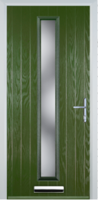 Contemporary Composite Door - Centre Glazed - High Security Features - Free Delivery