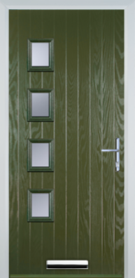 4 Square Left - Composite Door - High Security - Free Delivery