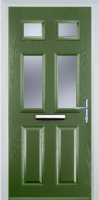 2 Panel 4 Square - Composite Door - High Security - Free Delivery