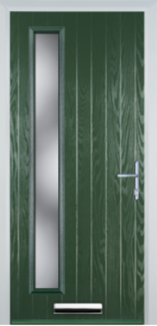 Contemporary Composite Door - Left Glazed - High Security Features - Free Delivery