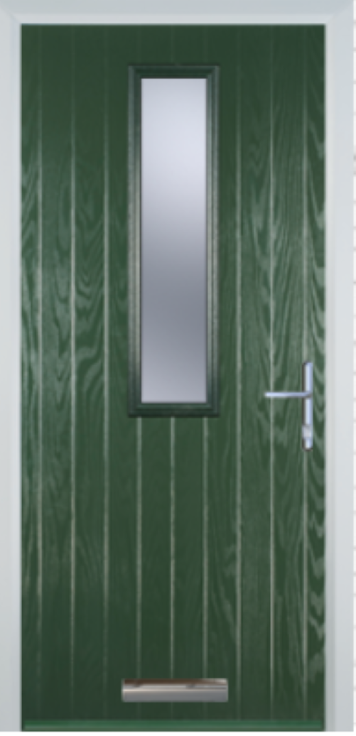 Contemporary Composite Door - Mid Square Centre - High Security Features - Free Delivery