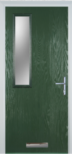 Contemporary Composite Door - Mid Square Left - High Security Features - Free Delivery
