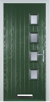 4 Square Right - Contemporary Composite door - High Security - Free Delivery