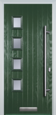Contemporary 4 Square Composite - Long Bar Handle - High Security - Free Delivery