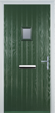 Cottage Style Composite Door with Square Glazing - High Security - Free Delivery