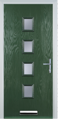 4 Square Centre Standard Handle - Composite Door - High Security - Free Delivery