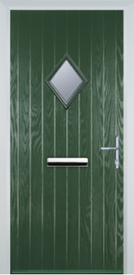 Composite  Door - Cottage Diamond Glazed - High Security - Free Delivery