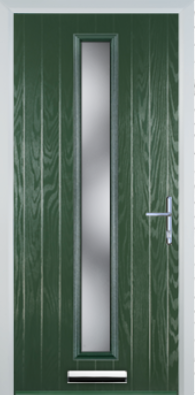 Contemporary Composite Door - Centre Glazed - High Security Features - Free Delivery