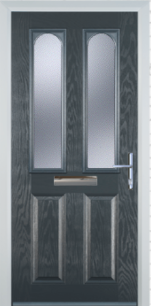 Composite Door - 2 Arch 2 Panel - High Security - Free Delivery