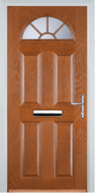 4 Panel Sunburst - Composite Door - High Security - Free Delivery