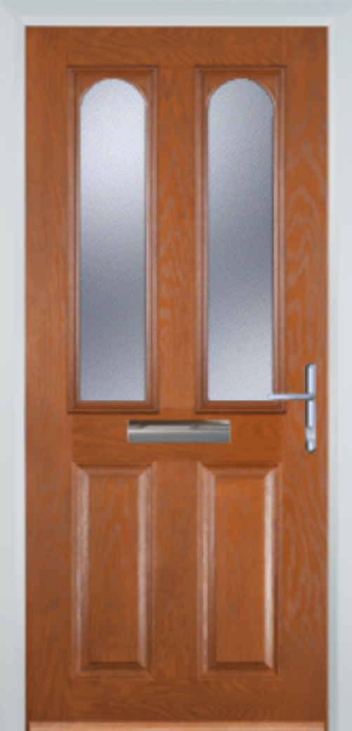 Composite Door - 2 Arch 2 Panel - High Security - Free Delivery