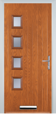 4 Square Left - Composite Door - High Security - Free Delivery