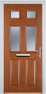 2 Panel 4 Square - Composite Door - High Security - Free Delivery