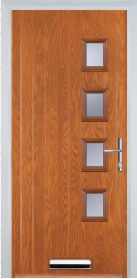 4 Square Right - Contemporary Composite door - High Security - Free Delivery