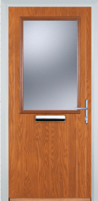 Cottage Composite Door - Half Glazed - High Security - Free Delivery