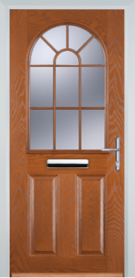 2 Panel Starburst - Composite Door - High Security - Free Delivery