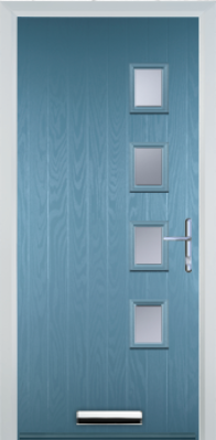 4 Square Right - Contemporary Composite door - High Security - Free Delivery