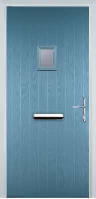Cottage Style Composite Door with Square Glazing - High Security - Free Delivery