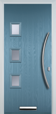 3 Square Left Bow Handle - Composite Door - High Security - Free Delivery