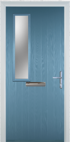 Contemporary Composite Door - Mid Square Left - High Security Features - Free Delivery