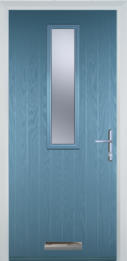 Contemporary Composite Door - Mid Square Centre - High Security Features - Free Delivery