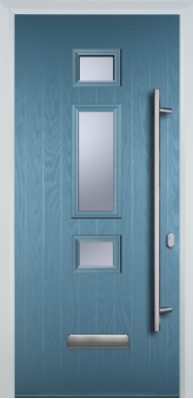 3 Square Middle Long Bar Handle - Composite Door - High Security - Free Delivery