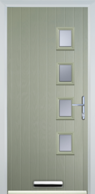4 Square Right - Contemporary Composite door - High Security - Free Delivery