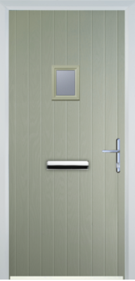 Cottage Style Composite Door with Square Glazing - High Security - Free Delivery