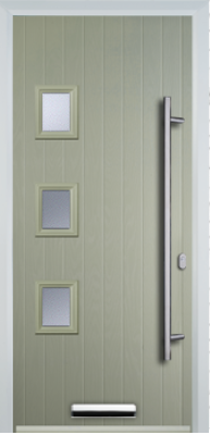 3 Square Left Long Bar Handle - Composite Door - High Security - Free Delivery