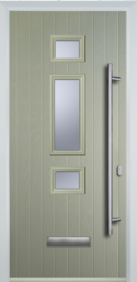 3 Square Middle Long Bar Handle - Composite Door - High Security - Free Delivery