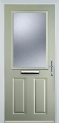 2 Panel 1 Square - Composite Door - High Security - Free Delivery