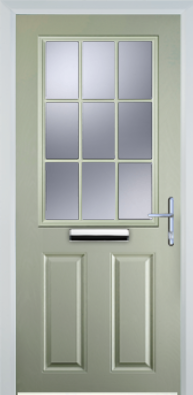 2 Panel 1 Grill - Composite Door - High Security - Free Delivery