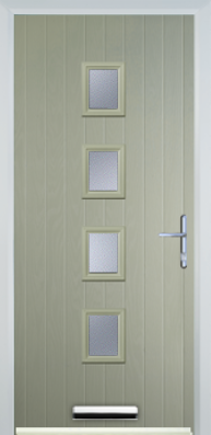 4 Square Centre Standard Handle - Composite Door - High Security - Free Delivery