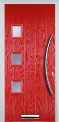 3 Square Left Bow Handle - Composite Door - High Security - Free Delivery