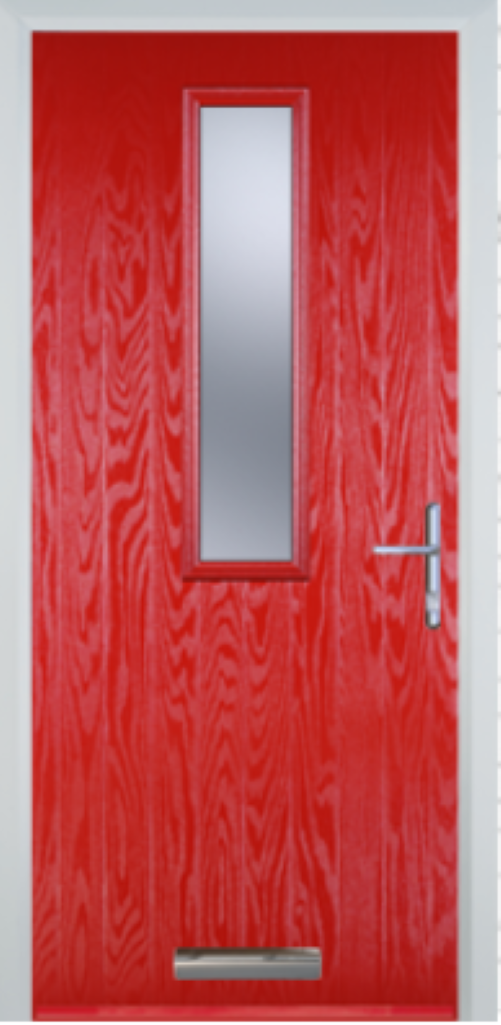 Contemporary Composite Door - Mid Square Centre - High Security Features - Free Delivery